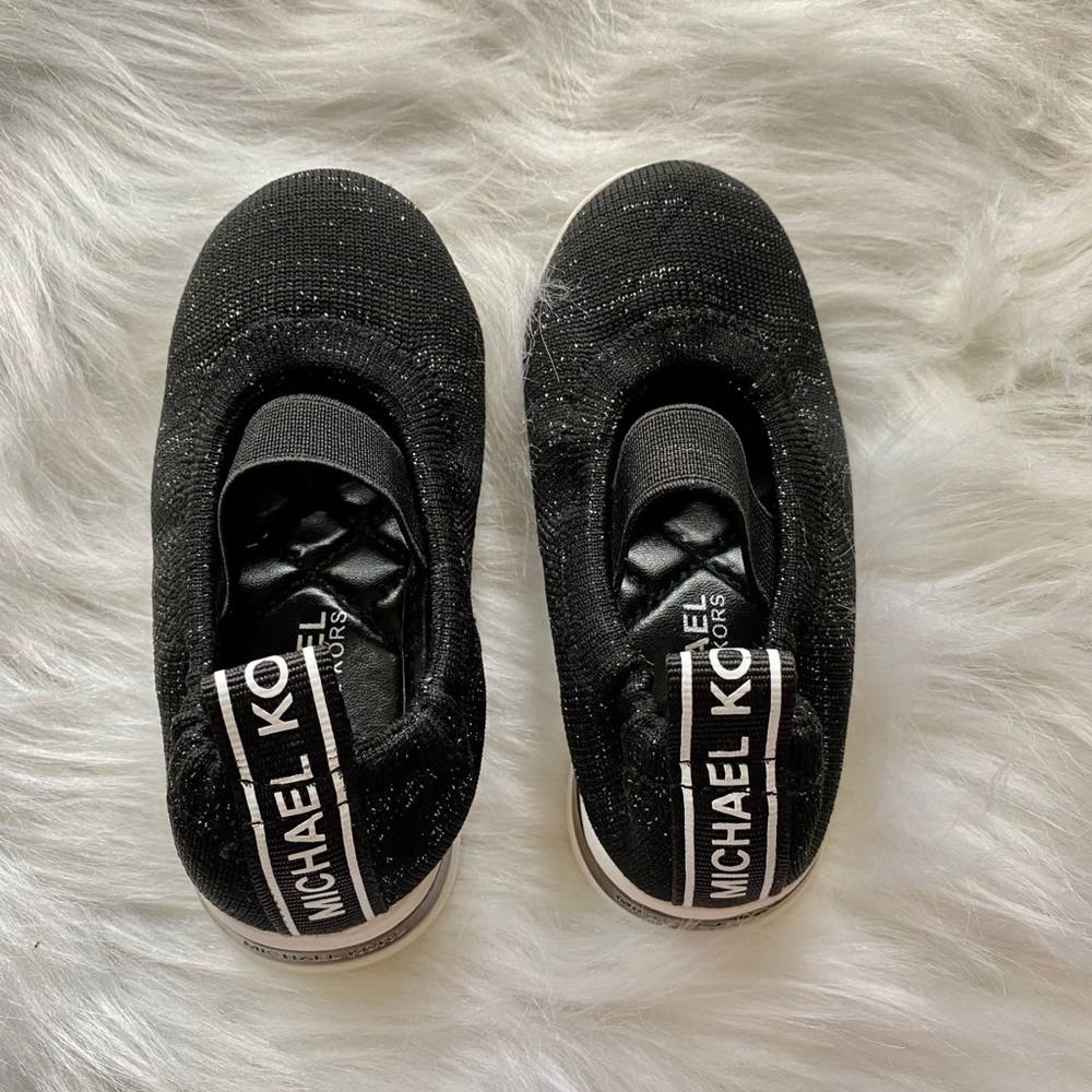 Michael Kors MK baby toddler shoes slip on black